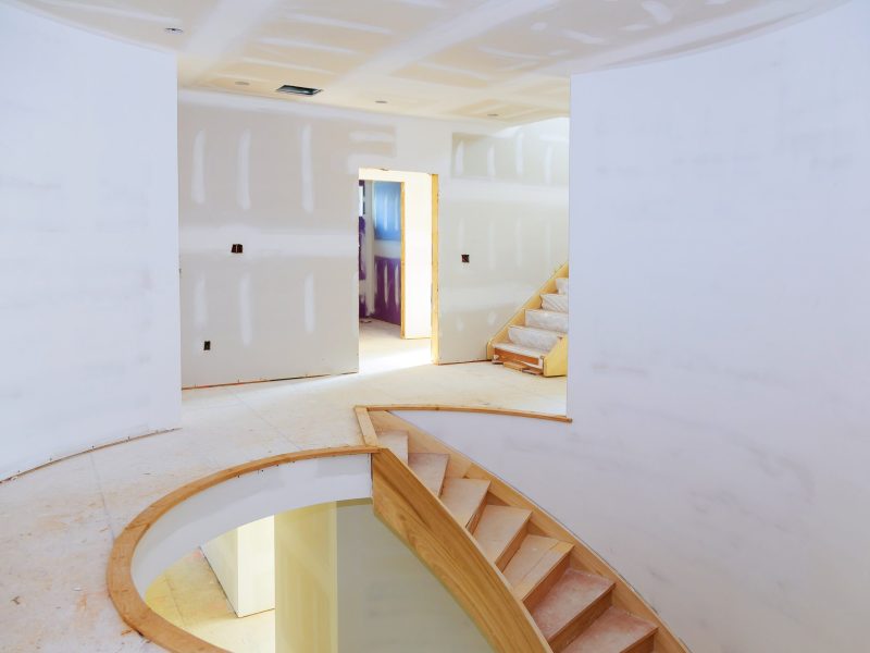 Plaques de plâtre maison neuve